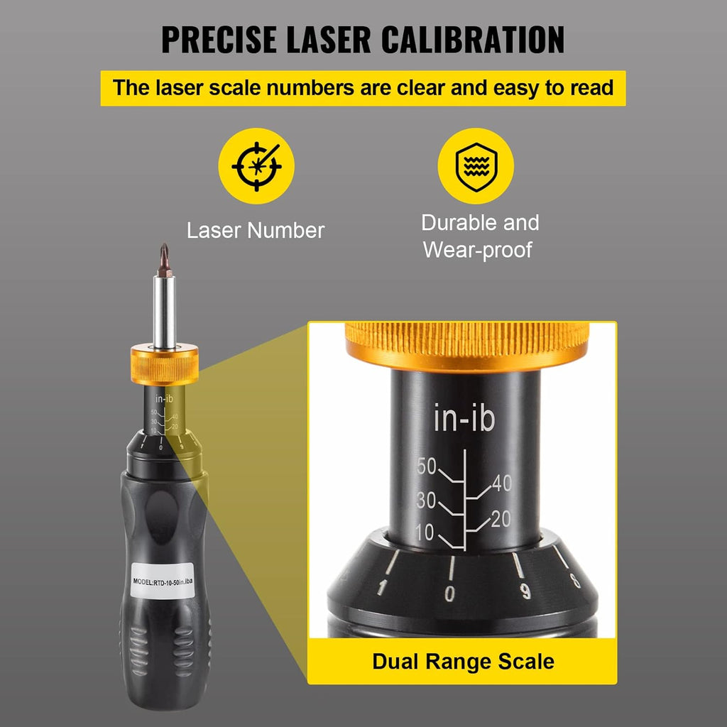 Torque Limiting Screwdriver 10-50 in-lbs Pack of 2 D420217