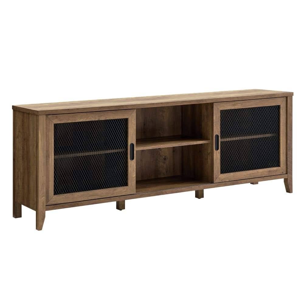 Industrial Sliding Mesh Door TV Console X688
