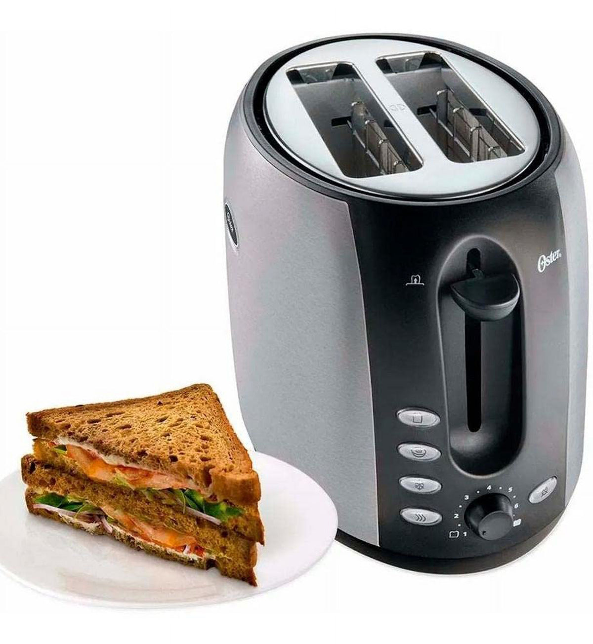 2 Slice Brushed Stainless Steel Toaster Z541872