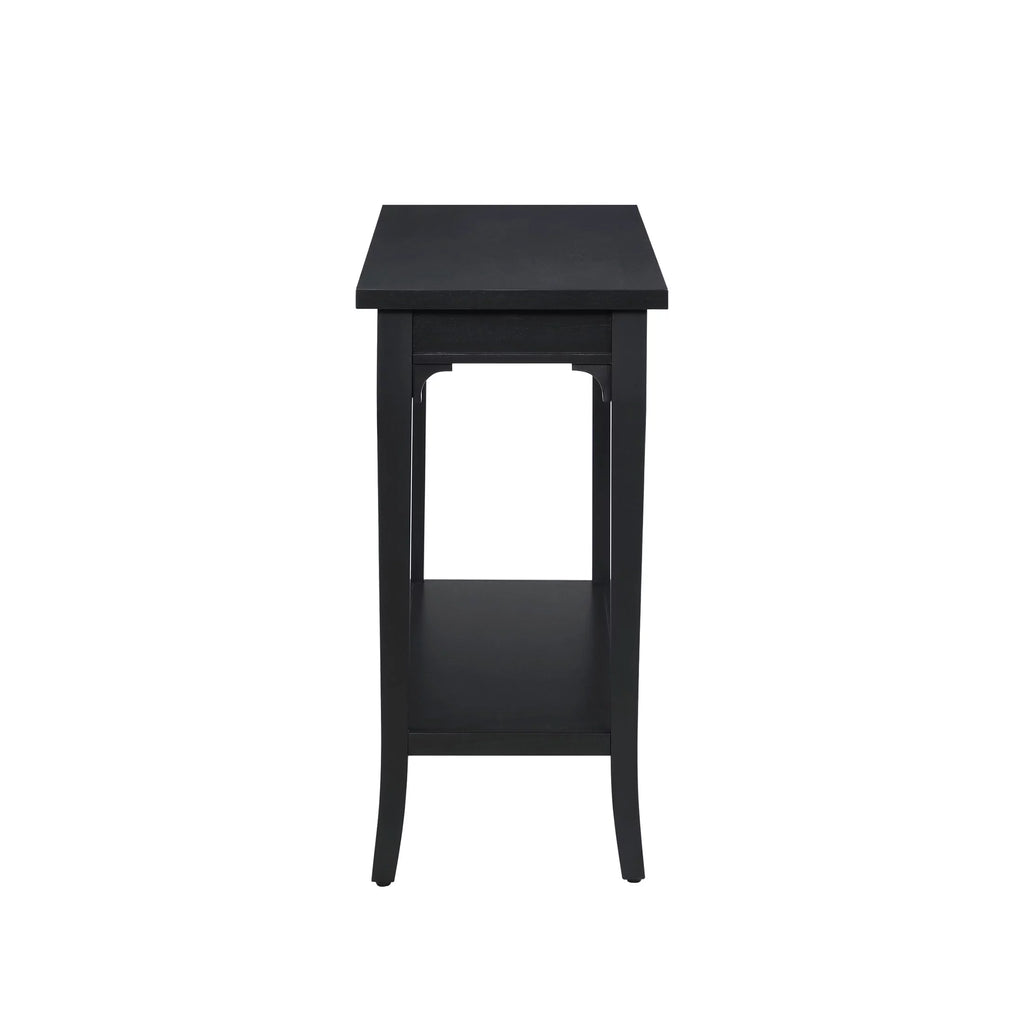 Console Table with Lower Shelf and Solid Wood Frame D10195