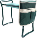 Garden Kneeler Seat Foldable Stool with Tool Bag EVA Foam Pad R10642