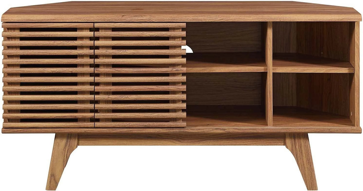 Mid-Century Modern Corner TV Stand Q902264