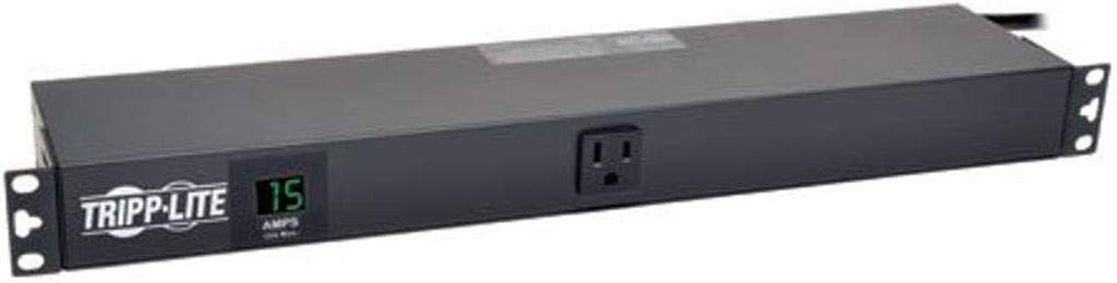 Metered PDU, 15A, 13 Outlets, 120V, 15 ft. Cord, 1U Rack-Mount Power J219595