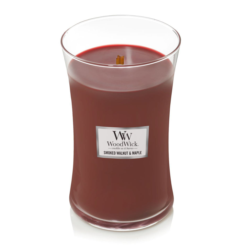 Smoked Walnut & Maple Large Hourglass Candle F90761