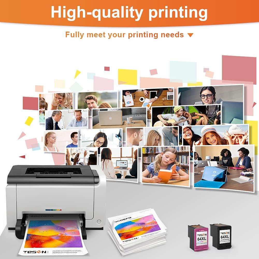 Remanufactured 64XL Ink Cartridge 2 Pack (1 Black + 1 Color) N709