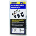 U-Clip and Screw Assortment, 170 Piece Z949624