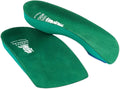 3/4 Length Insoles, Green, Kid's Large, Soft Density, Heat Moldable M8531