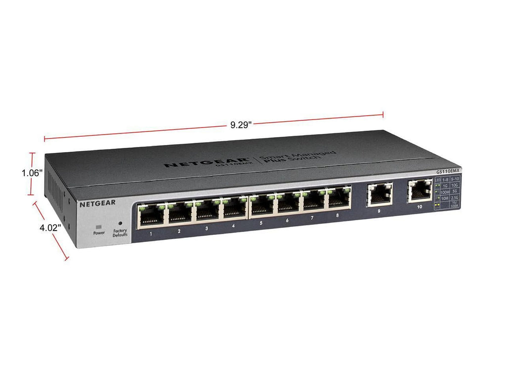10-Port Gigabit 10G Ethernet Smart Managed Switch I523337