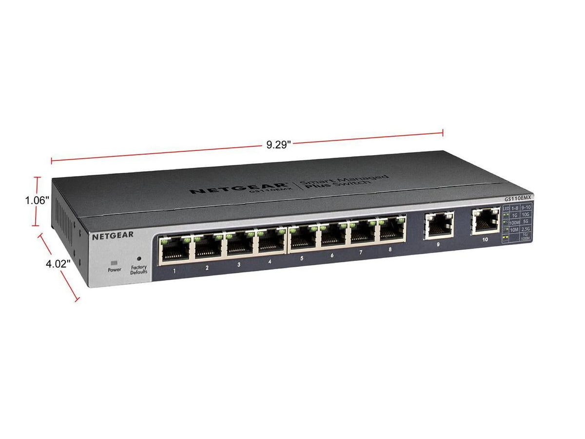 10-Port Gigabit 10G Ethernet Smart Managed Switch I523337