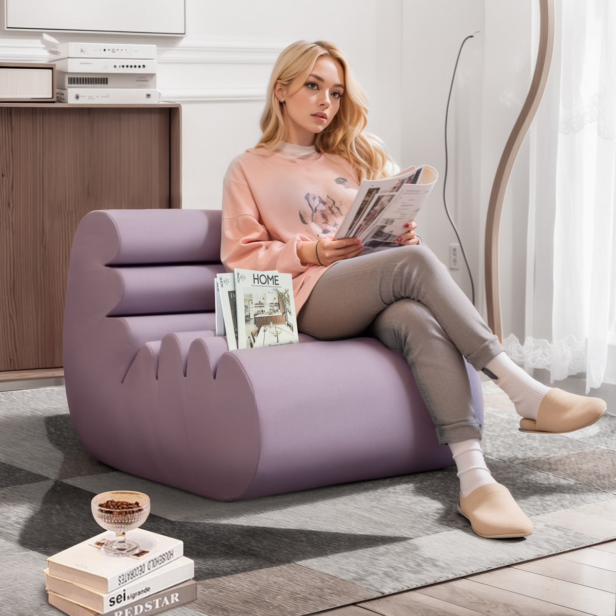 Bean Bag Chair with High-Density Foam Filling Y488