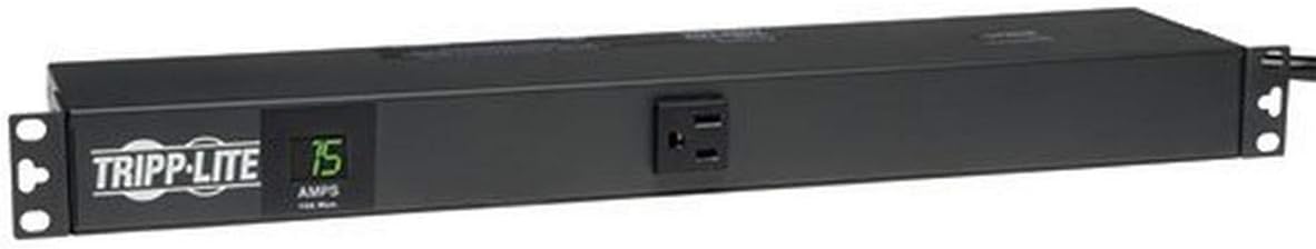 Metered PDU, 15A, 13 Outlets, 120V, 15 ft. Cord, 1U Rack-Mount Power J219595