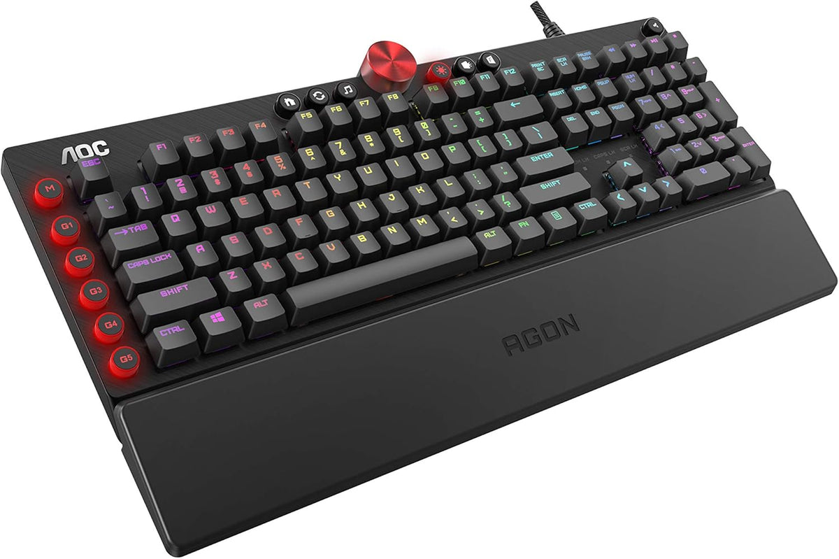 RGB Gaming Mouse with OMRON Switches, 16000 DPI, Adjustable Weight A34000
