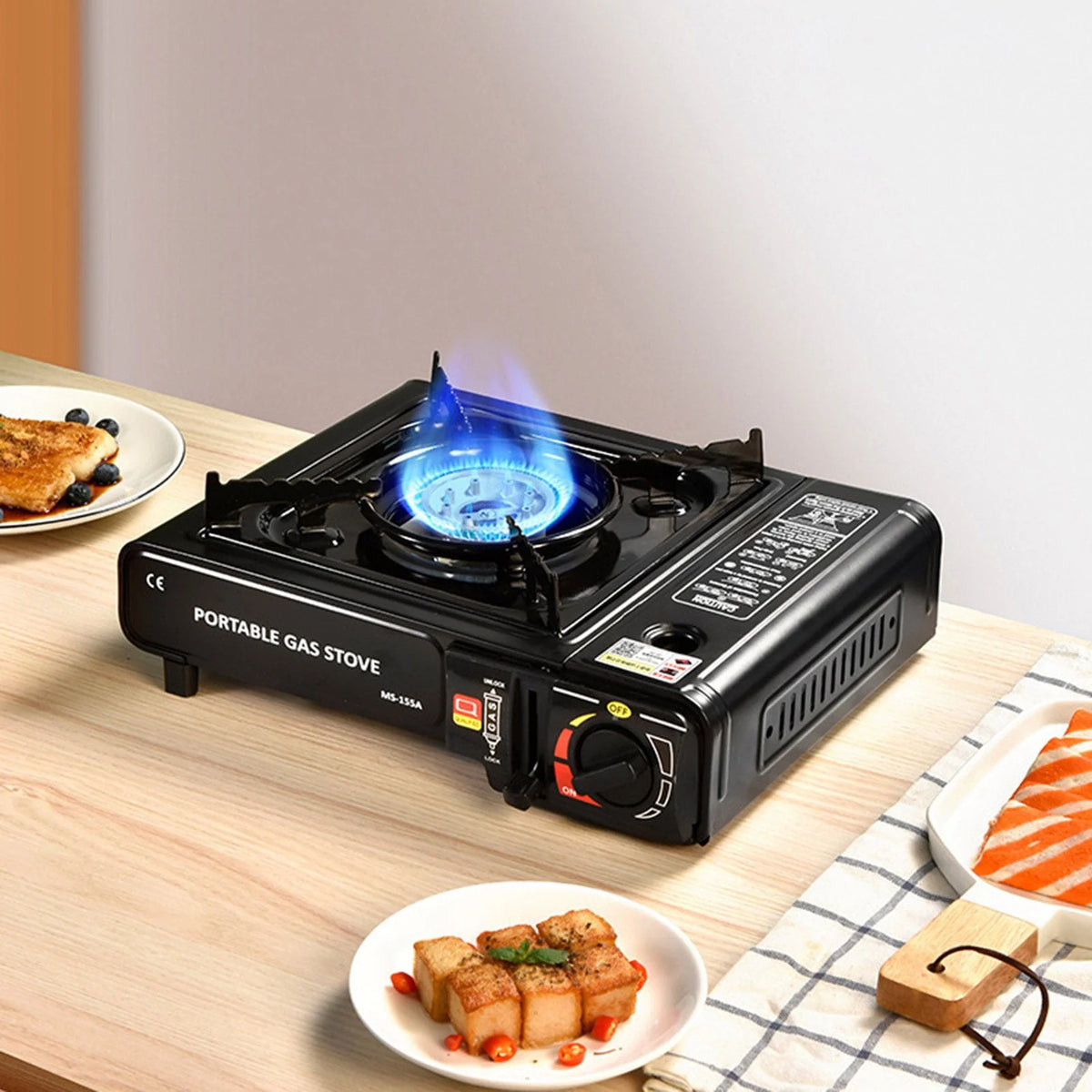 Portable Butane Camping Stove with Carrying Case Z33681