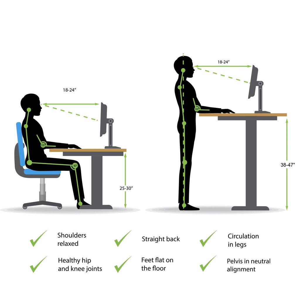 L-Shaped Electric Height Adjustable Standing Desk W74211