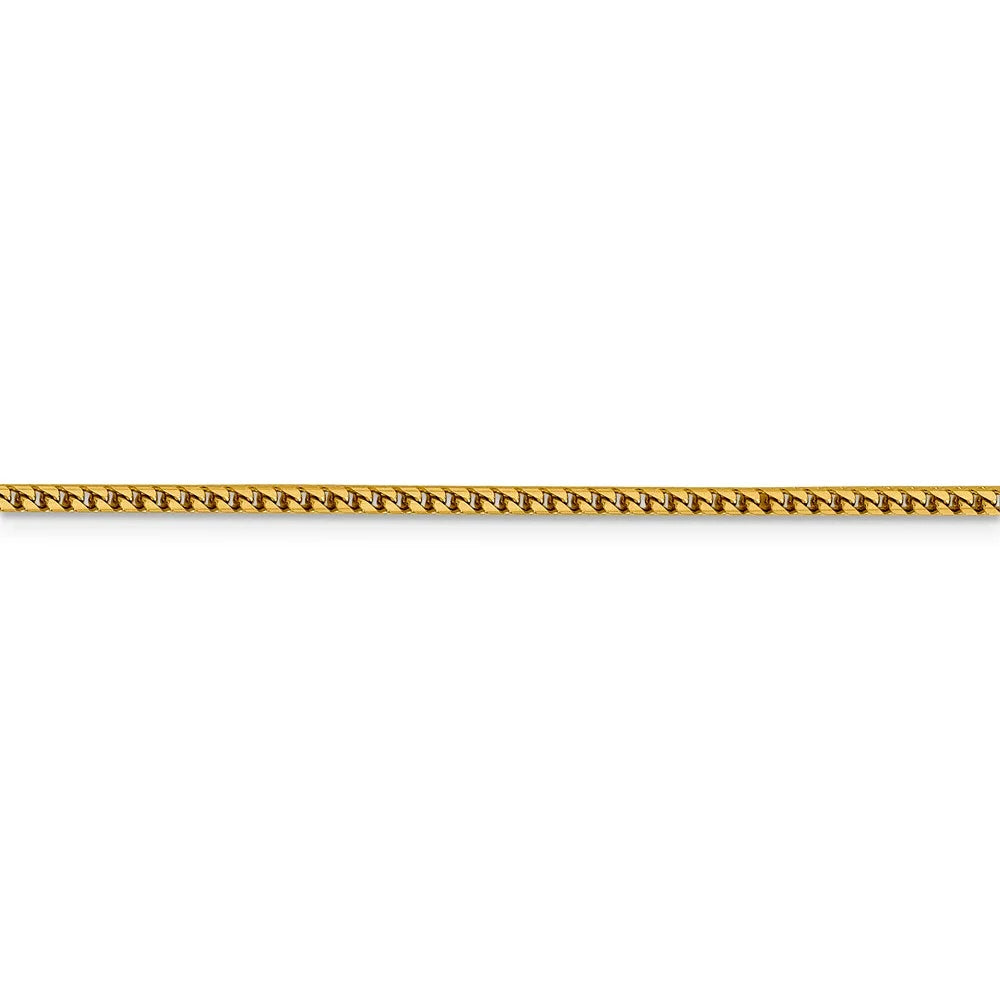 14kt Yellow Gold 2mm Franco Chain 20 inch Lobster Clasp F387