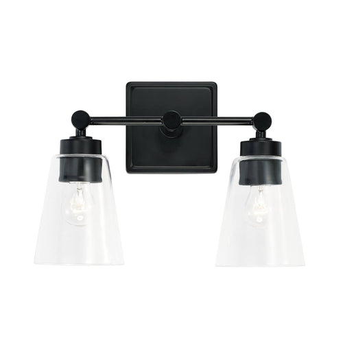 2 Light Vanity Matte Black V202735