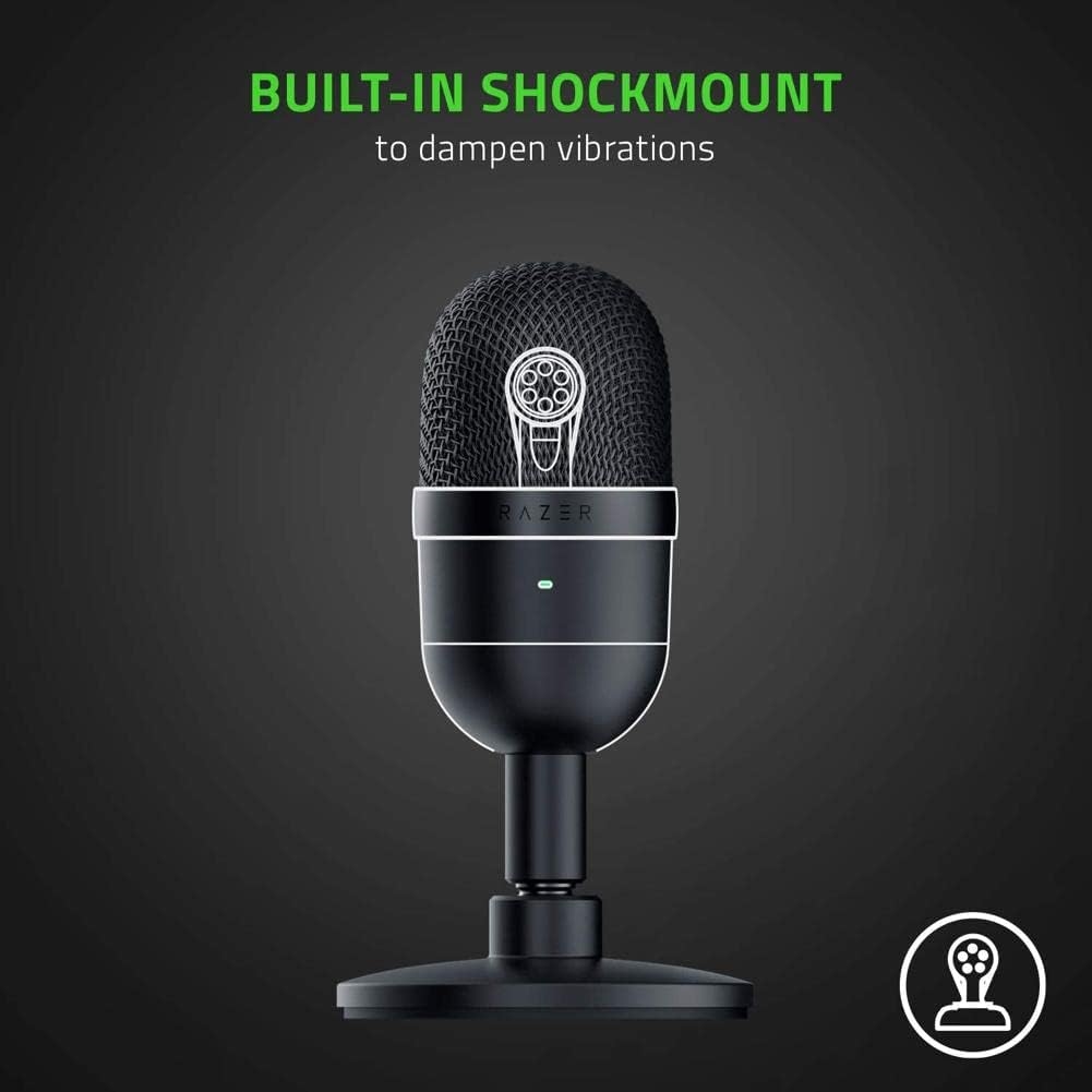 Black USB Streaming Microphone with Supercardioid Pick-Up Pattern P258