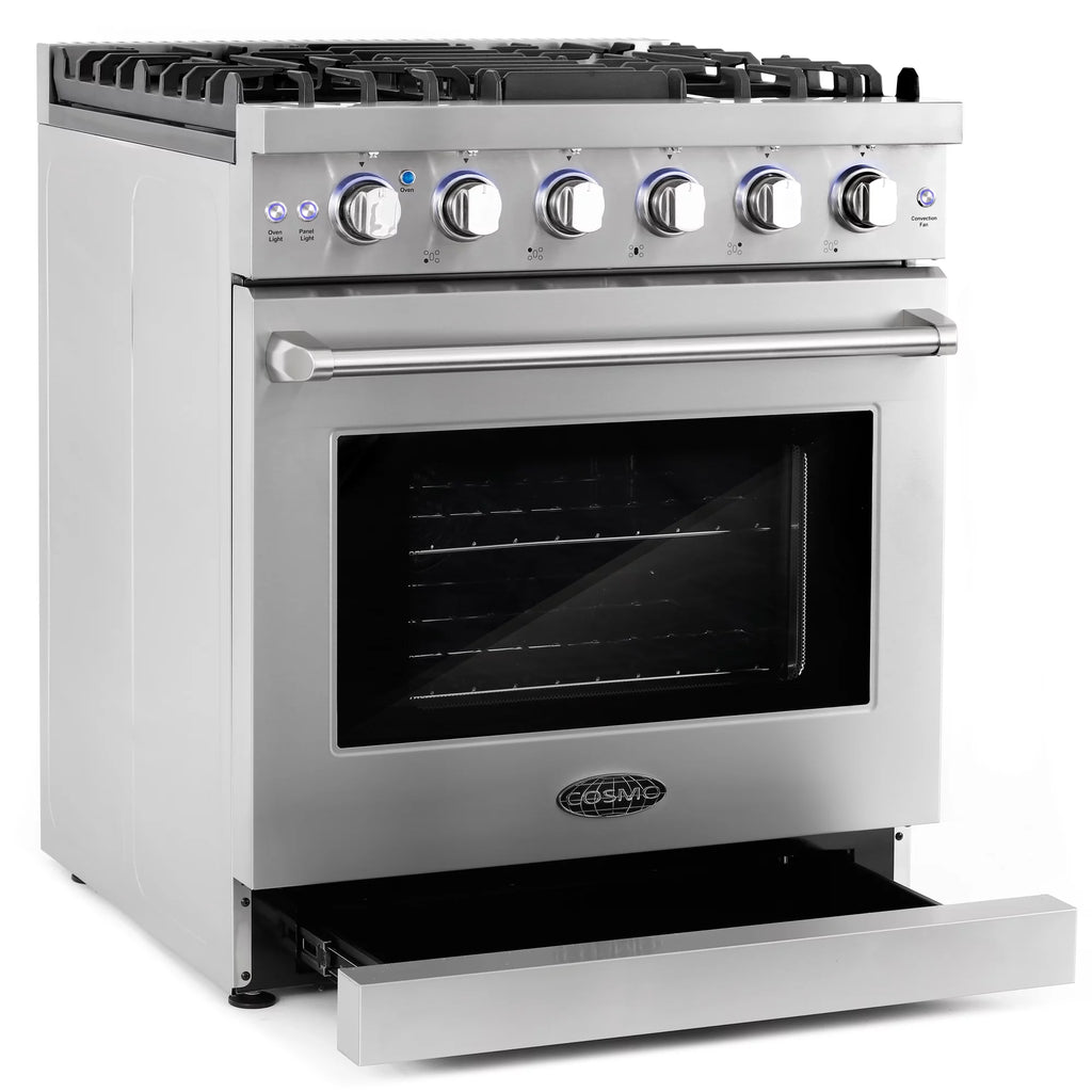 5 Piece Kitchen Appliance Package with Gas Range Dishwasher French Door Refrigerator Wine Refrigerator N78540