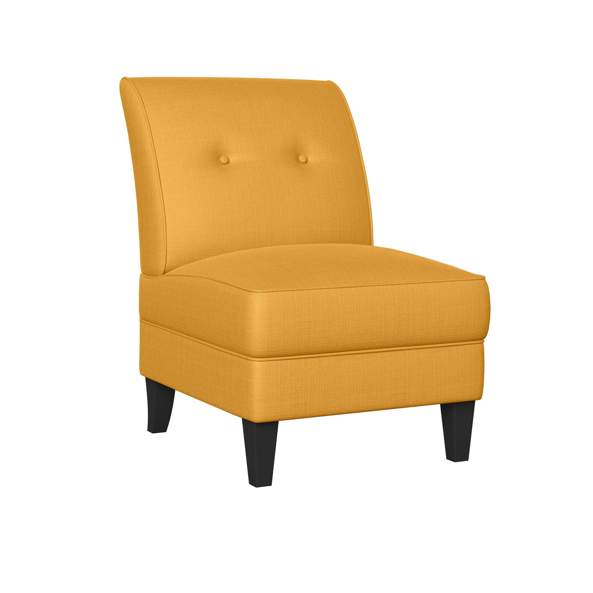 Orange Linen Armless Chair O8690