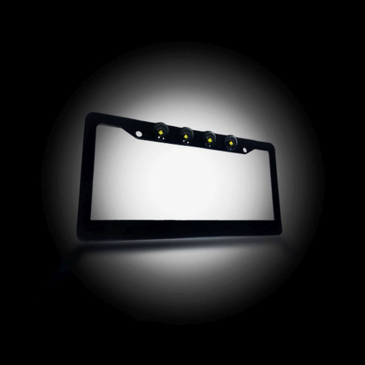 Black Aluminum License Plate Frame G634