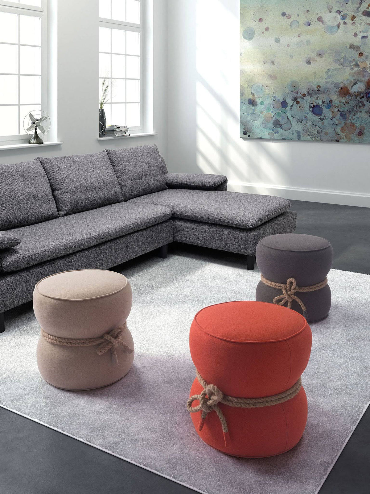 Orange Ottoman G338