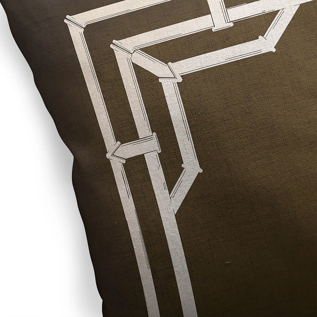 Bamboo Brown Accent Pillow U105060