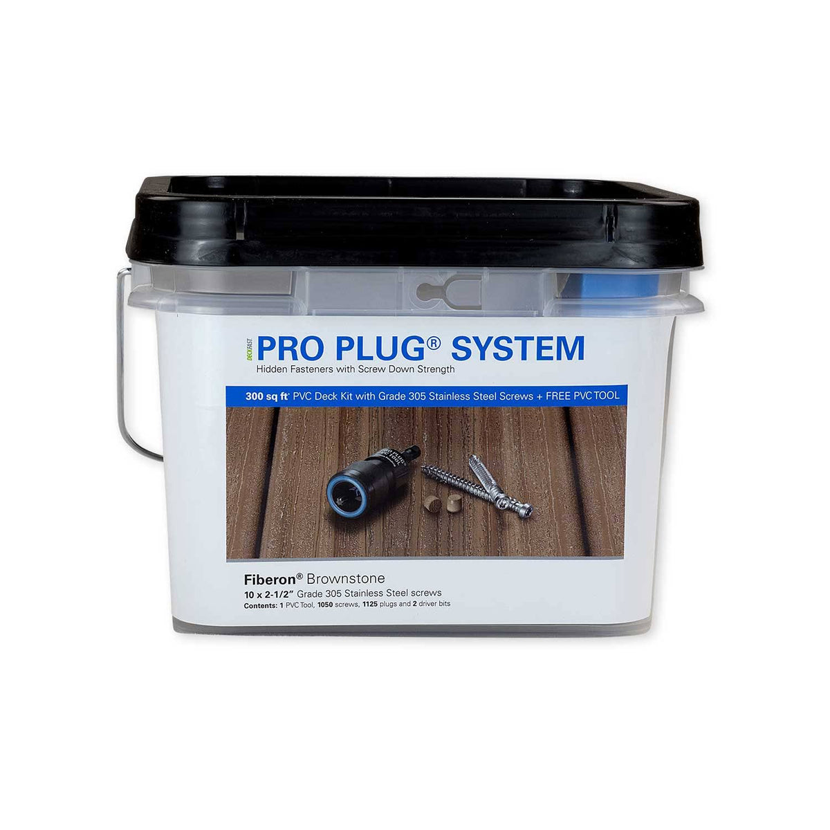 Pro Plug System for Fiberon Decking - 300 Square Feet - Epoxy Coated Carbon Steel R831