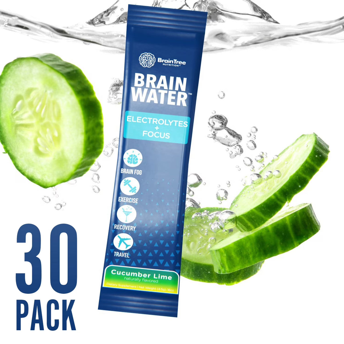 Cucumber Lime 30 Pack Electrolytes Focus W73509