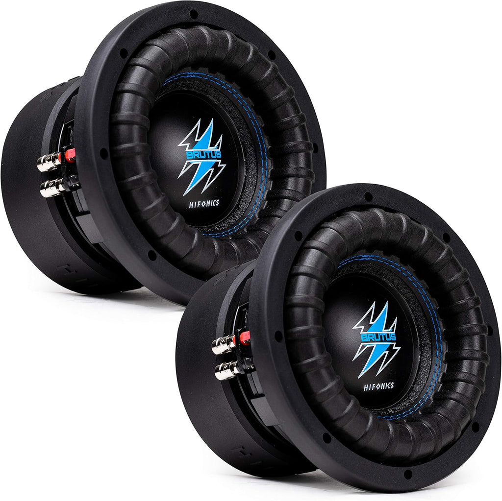 2 x 8 Inch Dual 4 Ohm Car Audio Subwoofer with Aluminum Die-Cast Basket Y102