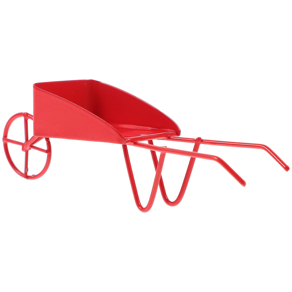 Mini Vintage Metal Wheelbarrow Prop G863804