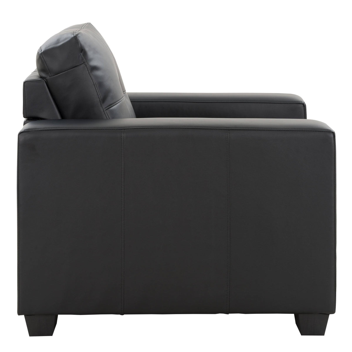 Tufted Bonded Leather Club Chair P137