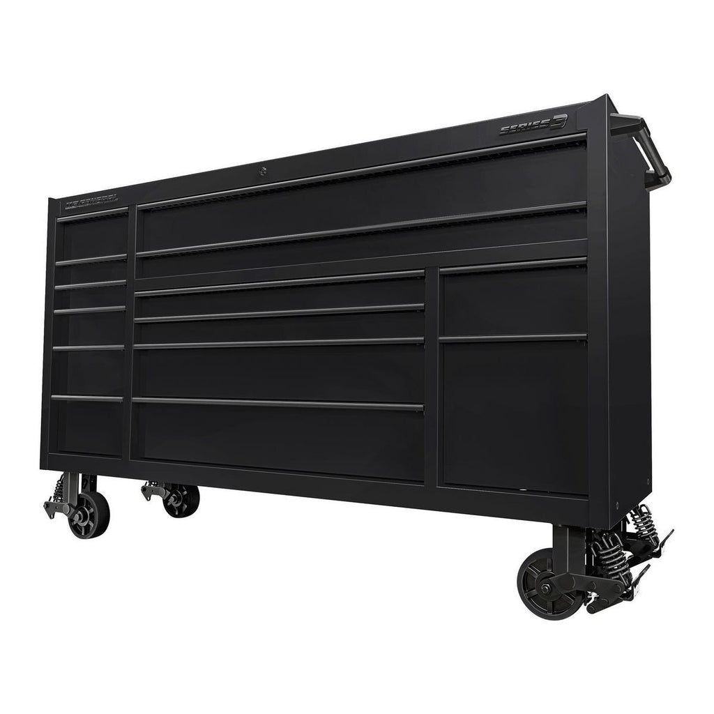 72 in. x 22 in. Slate Gray Triple-Bank Roll Cab R18437