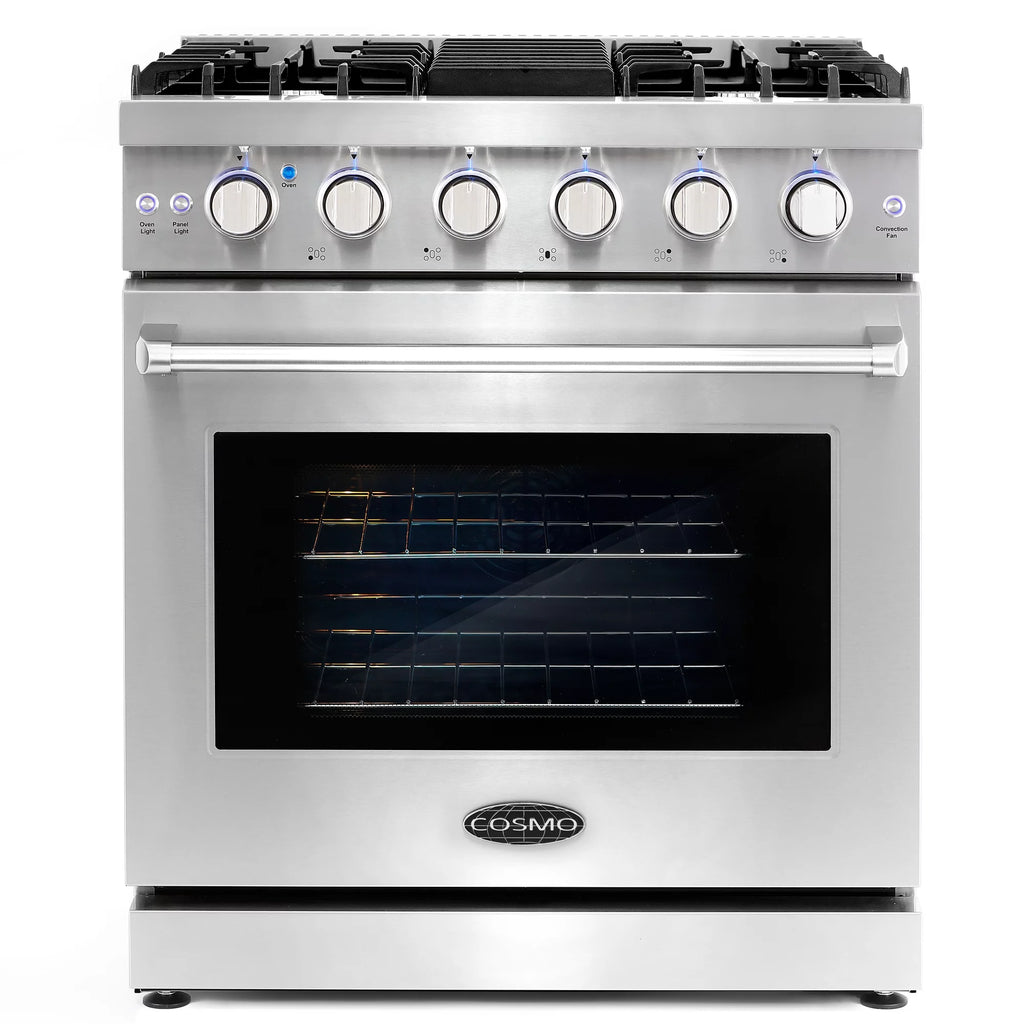 5 Piece Kitchen Appliance Package with Gas Range Dishwasher French Door Refrigerator Wine Refrigerator N78540