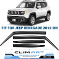 4 pcs Dark Smoke Rain Guards for Jeep Renegade 2015-2022 V140