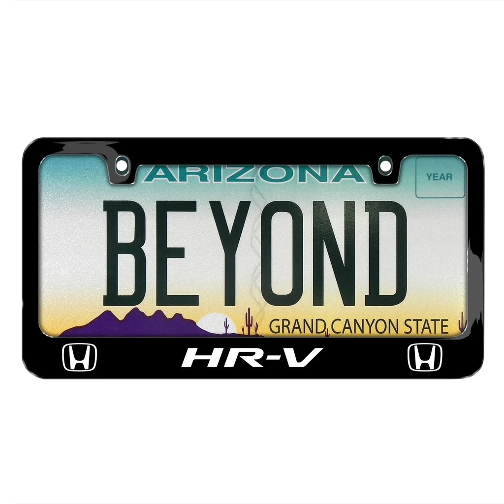 Black Metal License Plate Frame O111