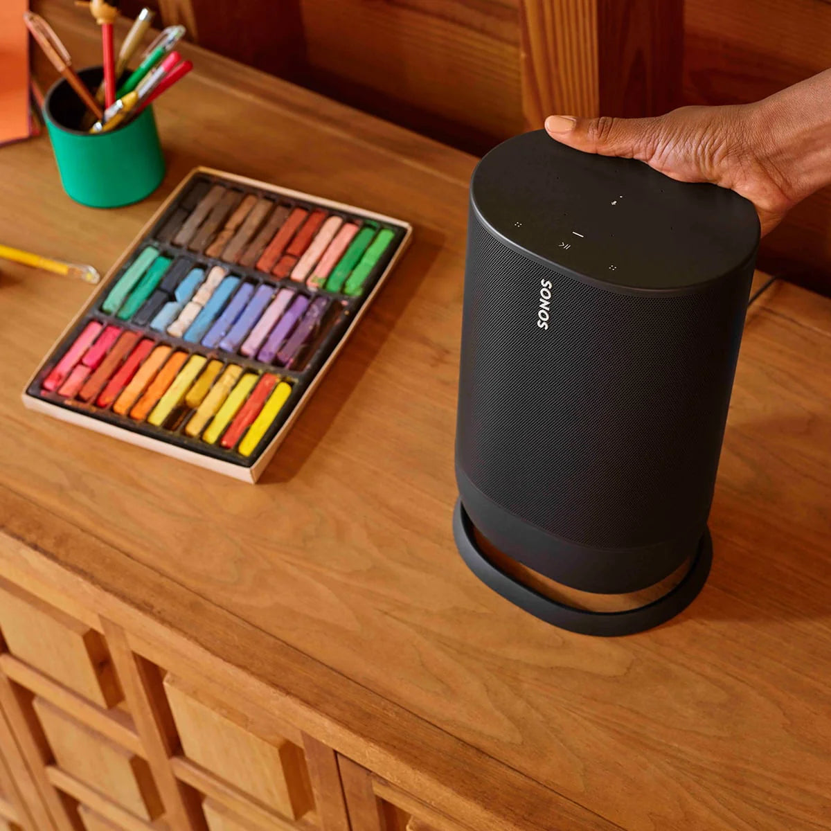 Portable Battery-Powered Bluetooth Wi-Fi Speaker X4013