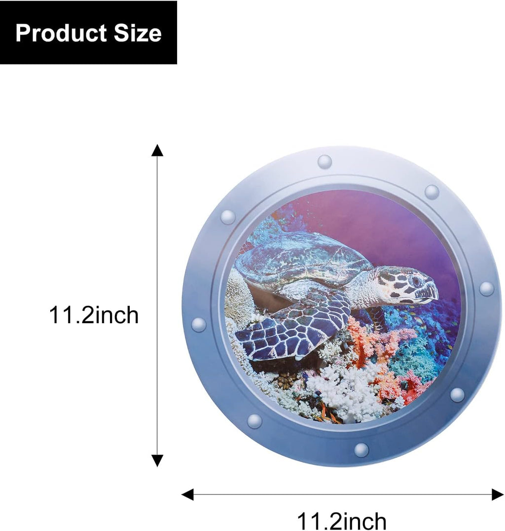 3 Pcs Peel and Stick Removable 3D Fish Sea Life Wall Sticker P235599