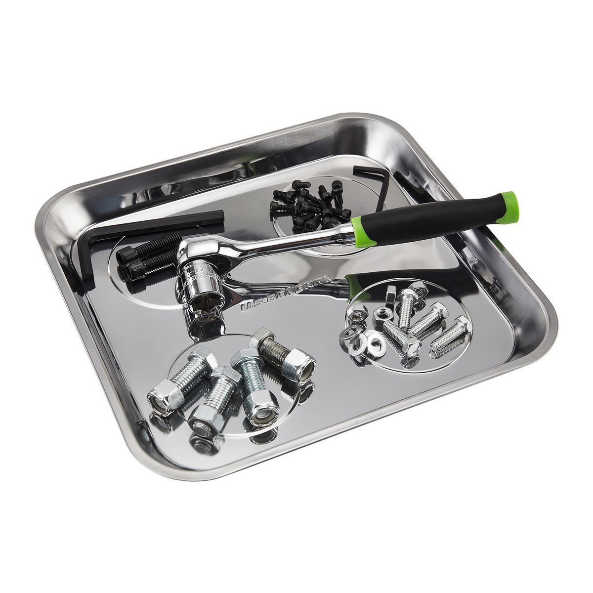 10-1/2 in. x 11-1/2 in. Magnetic Stainless Steel Parts Tray F45120