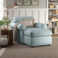 Canvas Spa Velvet Chaise Longue with Double Armrests D68661