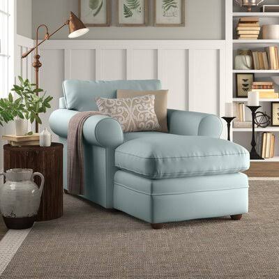 Canvas Spa Velvet Chaise Longue with Double Armrests D68661