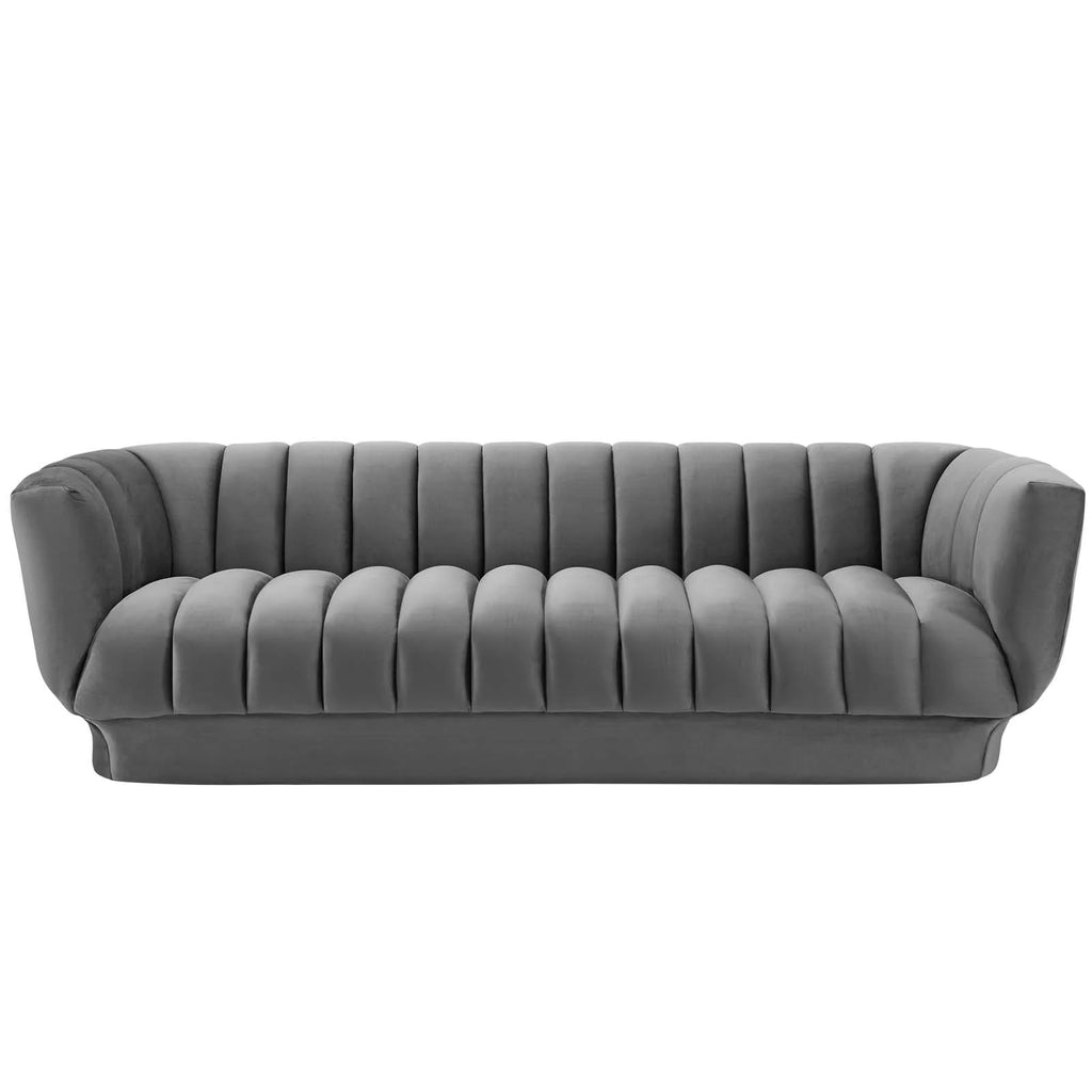 Grey Velvet Sofa X917159