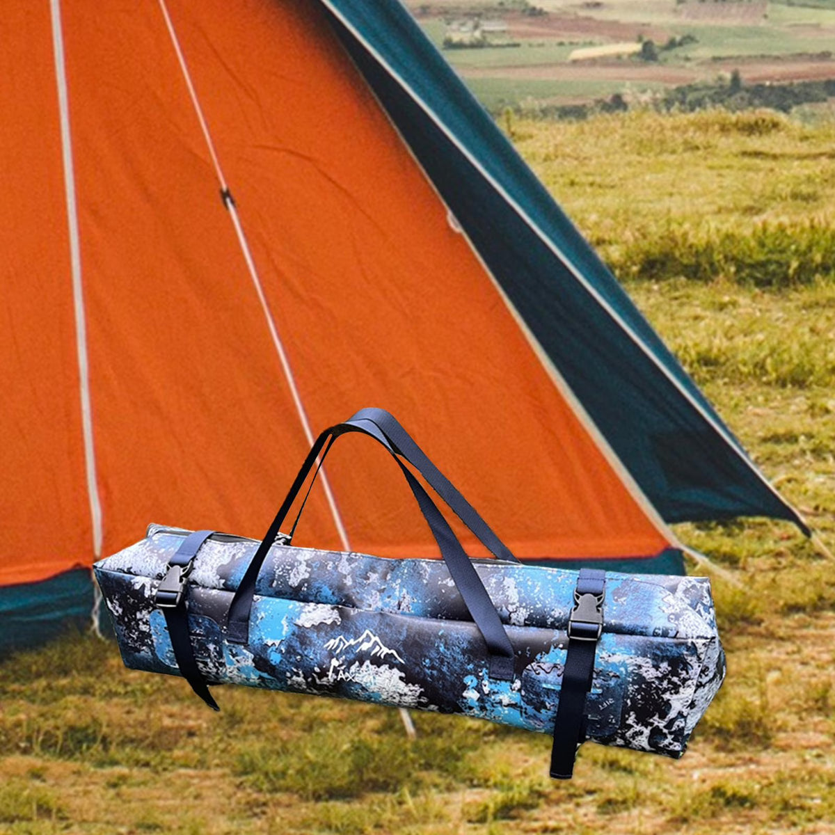 Camping Tent Storage Bag Tote Travel Duffel Pouch Fishing Gears Bag Organizer 85cmx15cmx18cm C46620
