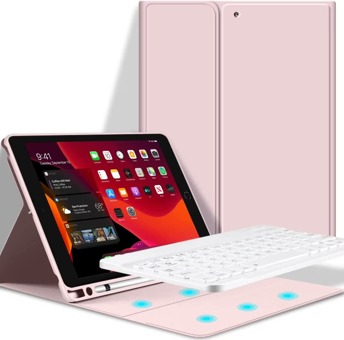 Keyboard Case with Pencil Holder for iPad 9.7 Inch P62660