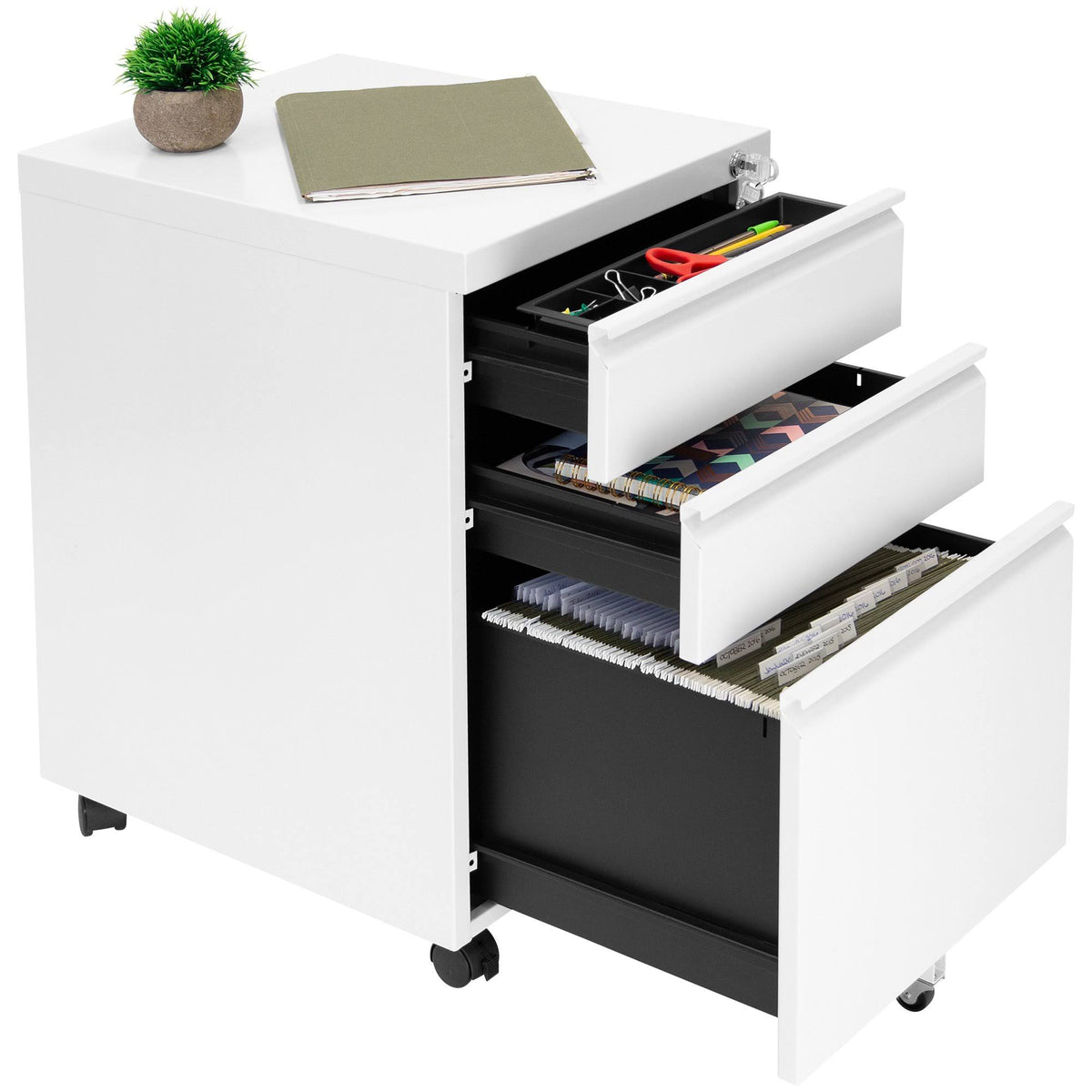 Rolling Three Drawer Cabinet N71366