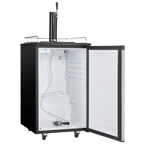 5.4 cft Single Tap Keg Cooler in Stainless Q699