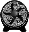 14 Inch 3-Speed Plastic Floor Fan, Black Z745084