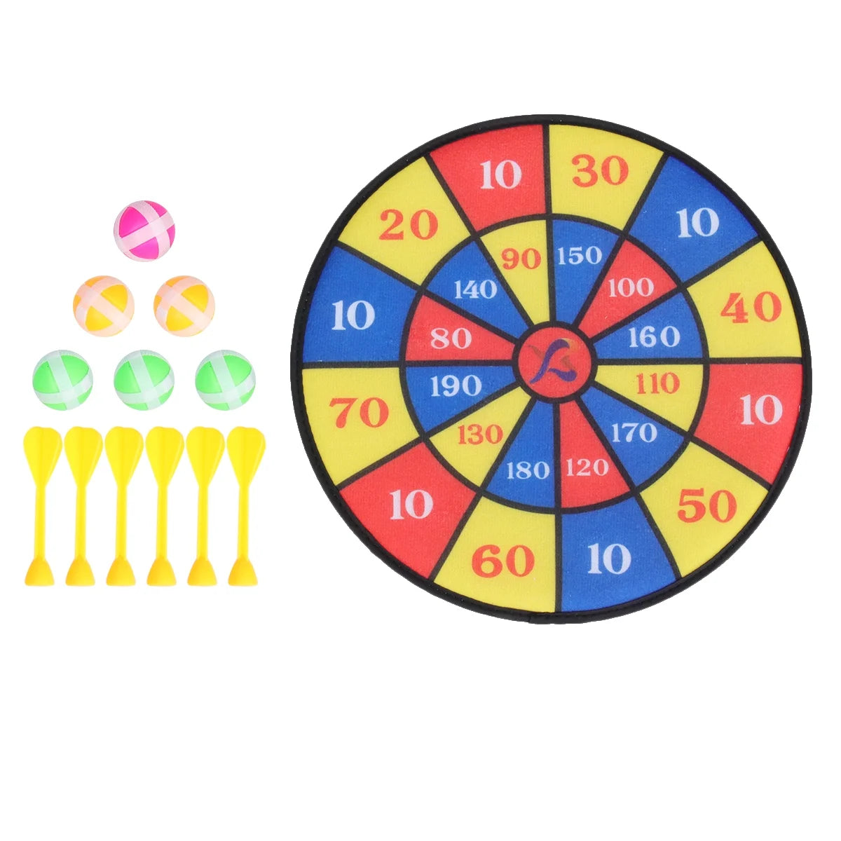 Flocking Dart Board with 4pcs Darts Dartboard Set C966