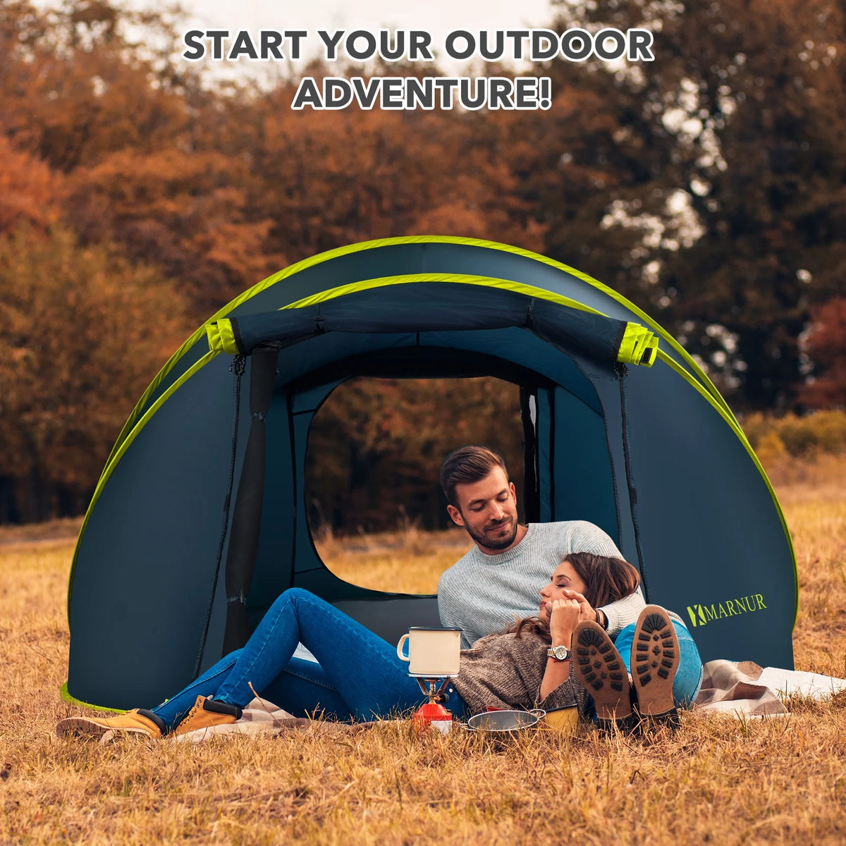4-Person Waterproof Pop Up Camp Tent K3898