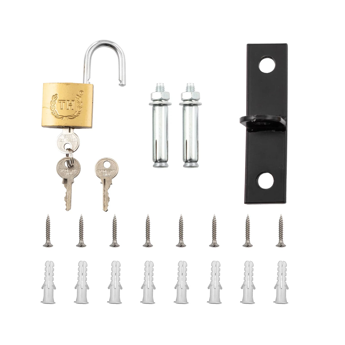 Folding Steel Security Gate with Padlock V5892