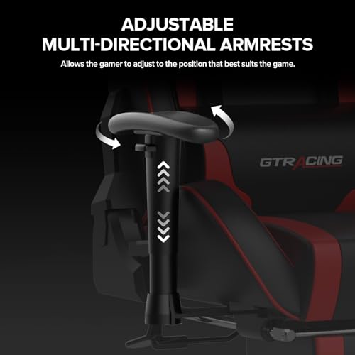 Gaming Chair with Footrest Speakers Bluetooth Ergonomic C636